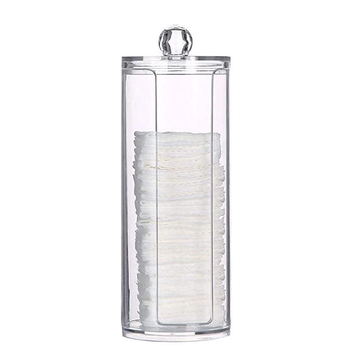 Cotton Swab & Cosmetic Storage Box - Transparent Acrylic Jewelry & Hairpin Organizer