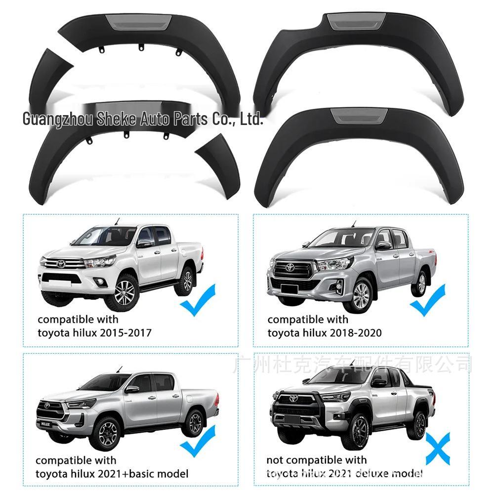 Toyota Hilux REVO Off-Road Fender Flares 2015-2021 with Reflectors