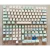 137PCS XDA PBT Keycaps with Heat Sublimated  Ice Mint Theme for Mechanical Keyboard Enthusiasts