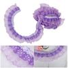 5 Yards Multi Color 45mm Printing Dots Pleated Trim Mesh Lace Ribbon Sewing Sequins Embroidered DIY