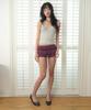 Lujeuseullibobeo Pudding Lace Shorts *Purple Wine