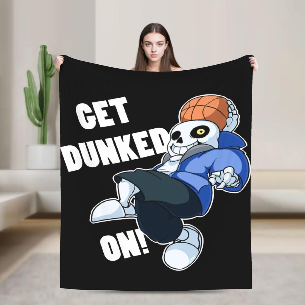 Undertale Sans Game Blankets Flannel Textile Decor   Multifunction Lightweight Throw Blanket for Bedding Couch Plush Thin Quilt