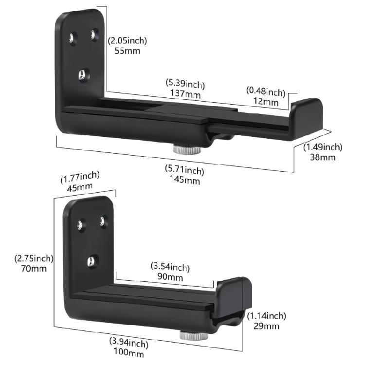 Sound Bar Mount Wall Bracket Easy Installation Wall Display Shelf Holder Stand Universal Soundbar System Mounting Rack