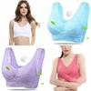 Women Lady Sexy Front Cross Adjustable Side Buckle Lace Vest Wireless Sport Bra For Ultimate Comfort And Style