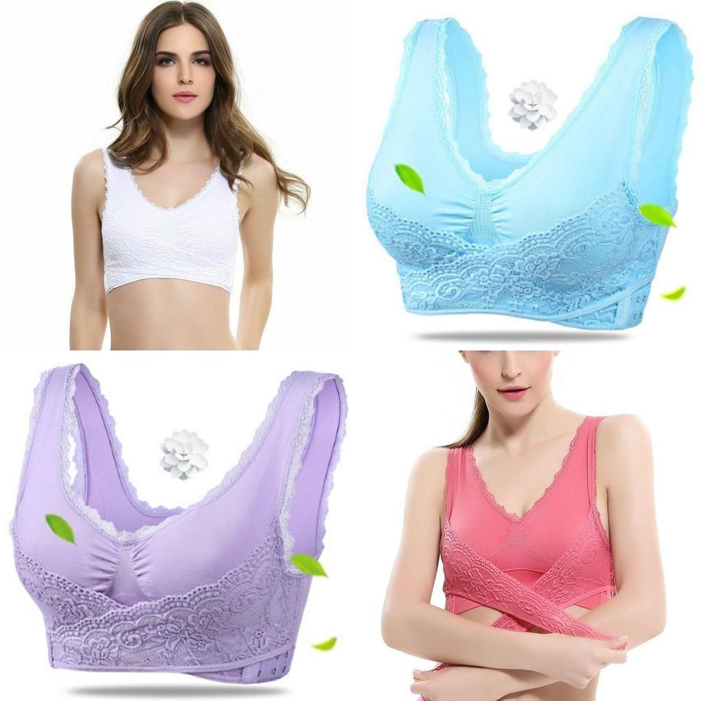Women Lady Sexy Front Cross Adjustable Side Buckle Lace Vest Wireless Sport Bra For Ultimate Comfort And Style