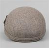 Autumn and Winter Women's Short Brim Cap In the Elderly Warm Wool Temperament Elegant Versatile Foreign Style Mother Hat
