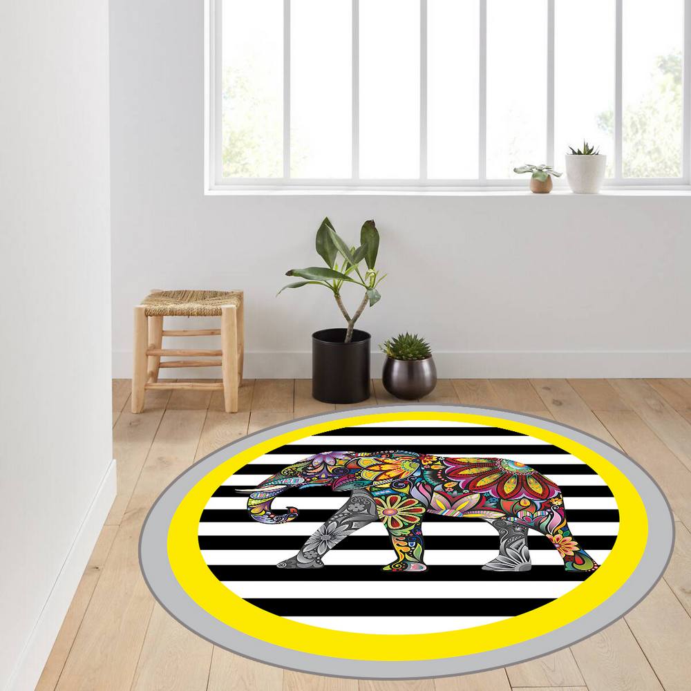 

Mosimoso Home RC1411 Ковер с принтом на подошве в горошек 100x100 cm