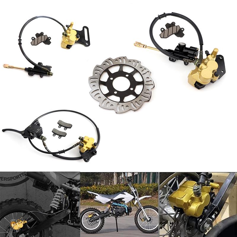 Kit de Freio a Disco Hidráulico Dianteiro / Traseiro para Motocicleta Para a Maioria das Motos de Cross Pit Dirt Bike 50cc-125cc BBR TTR CRF 50 XR Apollo