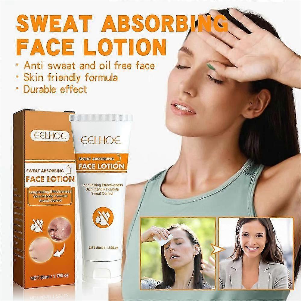 Face Antiperspirant Anti Sweat Forehead Scalp And Oily Face Control Sweat Absorbing Face Lotion Skin-friendly Formula 50ml