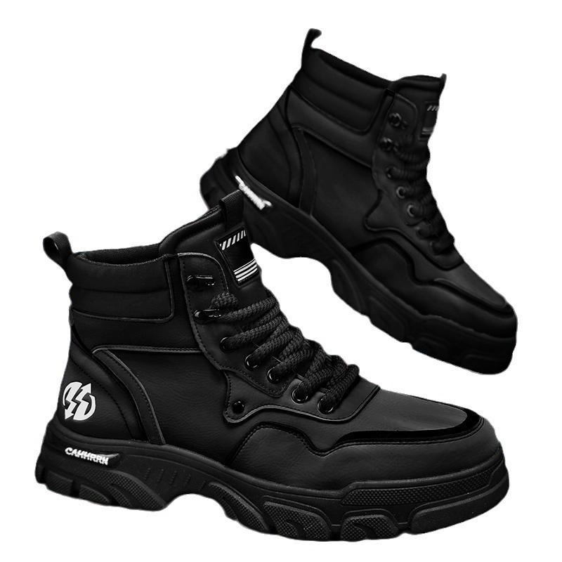 Autumn and Winter New High-top Martin Boots Tooling Locomotive Shoes Versatile Casual Shoes Trendy Shoes