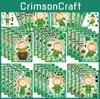 Adorable Cm2309013 Children's Cartoon St. Patrick's Day Puzzle Diy Sticker Set For Kids