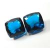 117 Ct AA++ Cushion Cut CERTIFIED Best Teal Sapphire Rings Loose Gemstone Pair's A-662