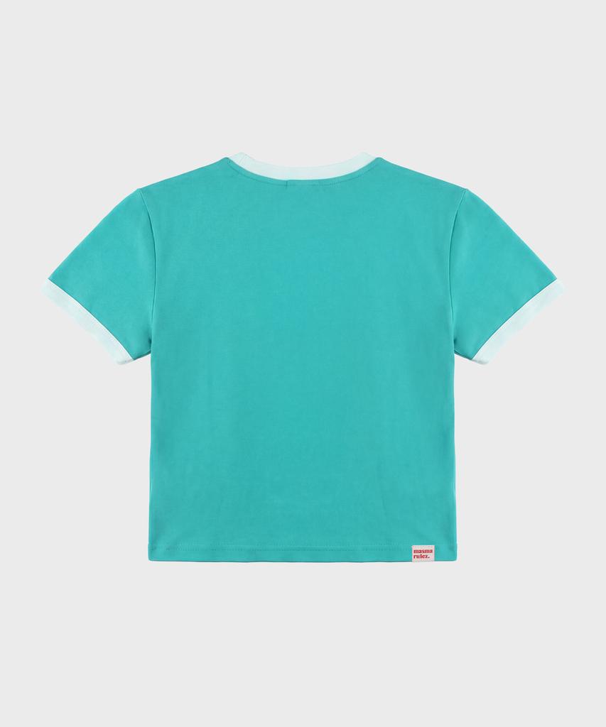 Maseumaluljeueopaeleol Signature Symbol Ringer T-Shirt_Teal Green