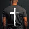 Christliches Oster-T-Shirt für Herren, Johannes 3:16 Robuste Kreuzhemd, Religiöses Geschenk, Ostersonntag Oberteil, Unisex Bibelvers T-Shirt, Christliche Kleidung