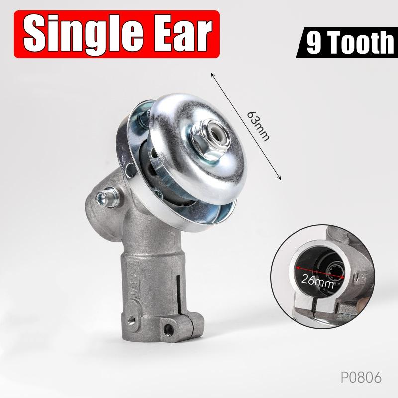 26mm/28mm 9 Tooth Trimmer Gearbox Gearhead Brushcutter Grass Trimmer Replace Gear Head Lawn Mower Parts Gardening Tool