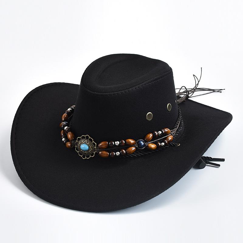 Vintage Big-Edge Western Cowboy Hüte für Männer Frauen Künstliche Wildleder Gentleman Cowgirl Jazz Hut Sombrero Hombre Cap