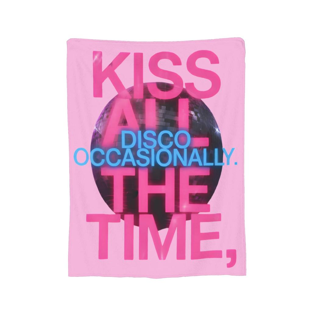 Kiss Hs Disco Kiss All The Time Fleece Blanket Harrys Music Styles Funny Throw Blanket Sofa Bedding Lounge 150*125Cm Bedspread