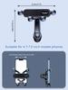 New Gravity-Sensing Car Air Vent Phone Holder - 4-Point Anti-Slip Clamp + Fan Blade Stabilizer, Universal for All Phones