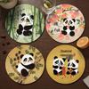 Cartoon Leather Heat-Resistant Coaster: Non-Slip, Easy-Wash, Cute Tea Cup Mat