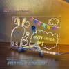 Double-Sided Transparent Easel-Style Blackboard for Kids - Erasable Desktop Drawing and Writing Board