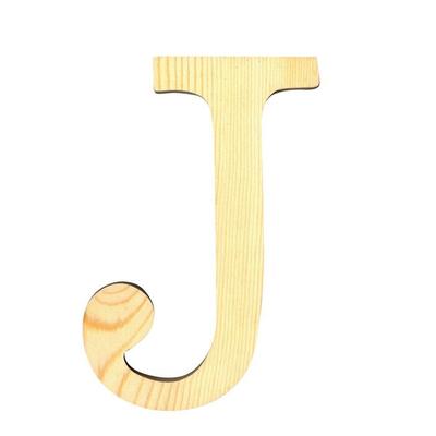 LETTER J - 11.5 CM - WOOD