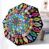 1pc Mandala, Symmetry, Colorful Umbrella with Plastic Handle,Compact & Stylish,Suitable for All Seasons YS331030