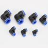 10/50Pcs PV Quick Connector Pneumatic Plug 90 Degree Elbow Plastic Quick Fitting 4mm/6mm/8mm/10mm Air Parts Pipe Push In Water Ventilation Valves 4