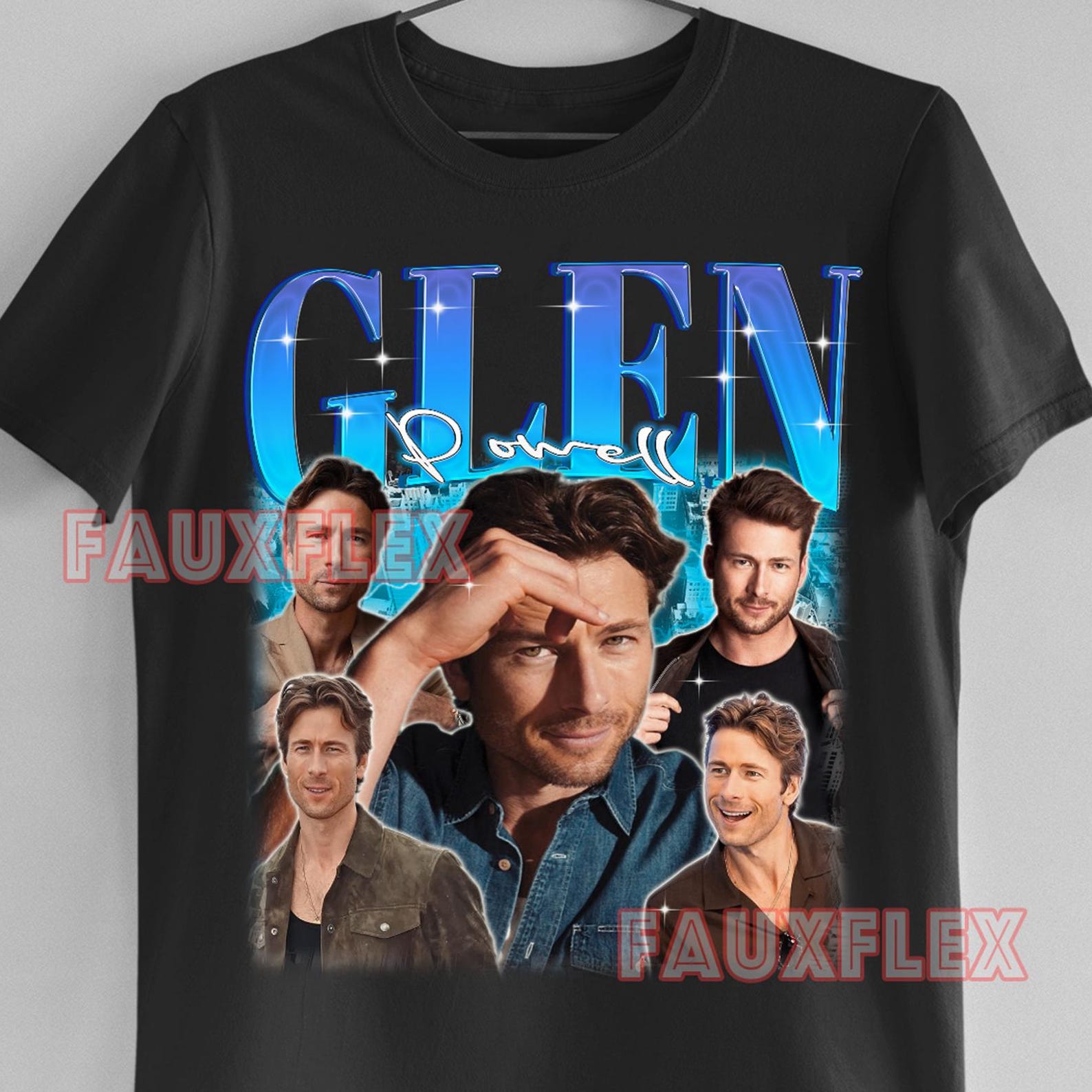 GLEN POWELL Vintage Shirt, Glen Powell Retro T-Shirt, Glen Powell Fan Tees, Glen Powell Movies, Glen Powell Gift, Glen Powell Clothing M