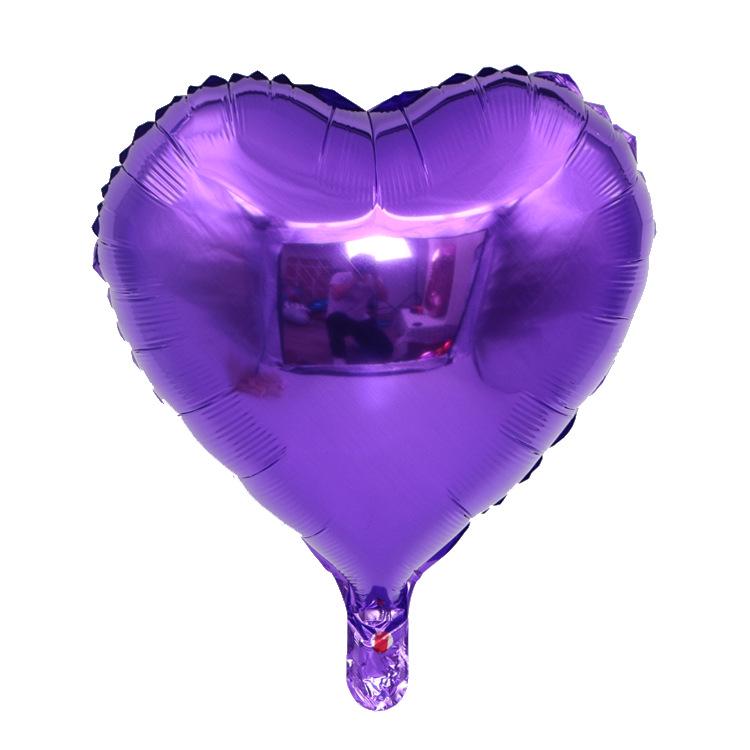 18-inch Heart-shaped Love Aluminum Film Balloons for Wedding and Party Decorations
