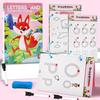 1SET erasable pen control training kindergarten baby early education enlightenment card pen movement hierarchical training concentration toy