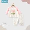 Youqi 2026 Spring Collection: Baby Girl Toddler Close-Fit Pajama Set