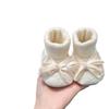 Baby Girl Plush Warm Soft Sole Shoes, Anti-Drop 6-12 Months, Autumn/Winter