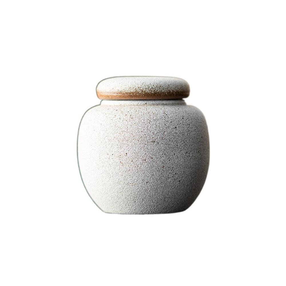 Elegant Pu'er Tea Storage Box Ceramic Tea Cans Multi-function Tea Sealed Jar  Friends
