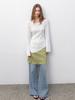ATELIER NAIN Unbalanced Neck String Knit(T-7011)