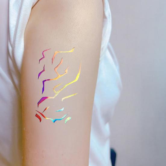 Temporary Tattoo Stickers Waterproof Body Art Long-lasting Cosplay Tattoos Stickers for Parties Festivals Concerts Role Playing Props