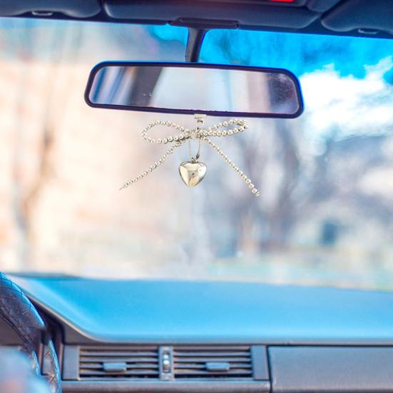 Pendant Keychain Bowknot Shape Wallet Car Backpack Keyring Decoration Decorative Chain Rearview Mirror Accessory