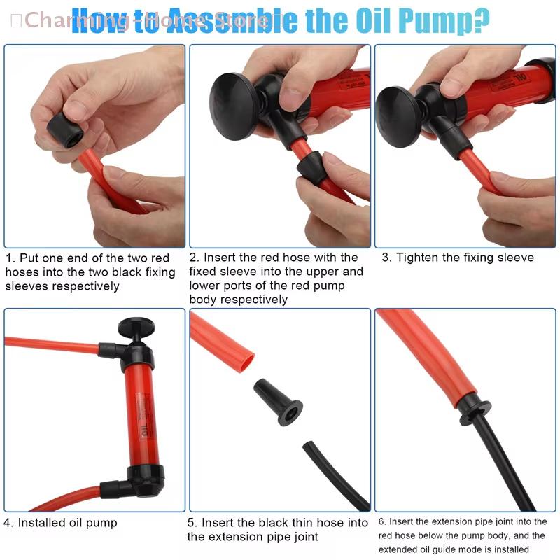 1 Set High Quality Inflatable Tube Hose Liquid Petrol Gas Transfer Car Accessories Portable Manual Pump Oil Siphon Hand Suction