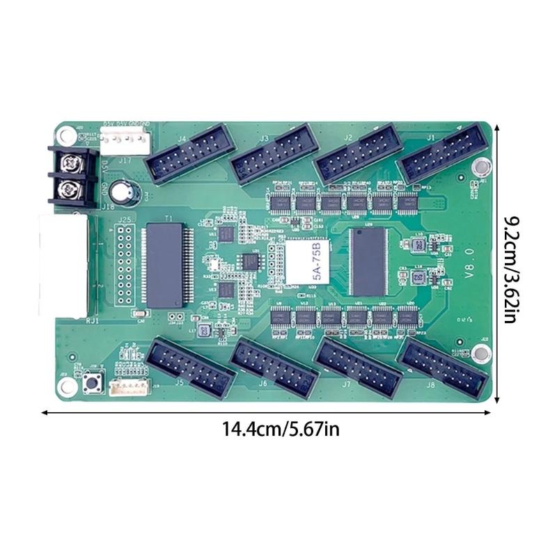 5A75B Receiving Card Led Display Ensuring Vividly Color Clear Images Quality for Various Display High Refreshes Rate