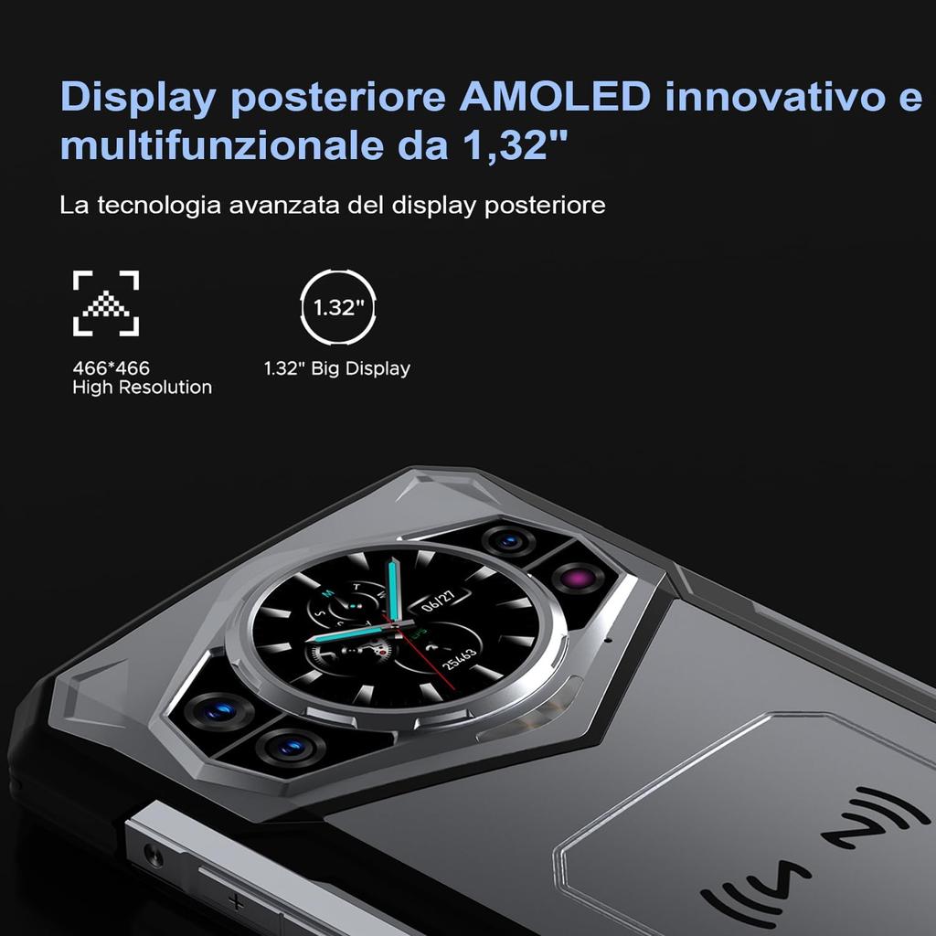 Doogee S200 5G Handy 32GB RAM + 256GB ROM 6,72" 120Hz 10100mAh Akku 100MP KI Hauptkamera Android 14