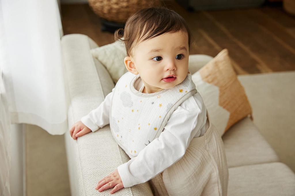 D by DADWAY Gauze Dreaming BBDB006360200 Bib, Star,