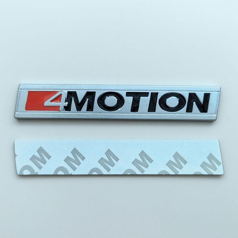 3D Metal Black Red Letters 4 MOTION Logo 4motion Car Rear Trunk Sticker Front Grille Badge Emblem Label for 4MOTION Accessories