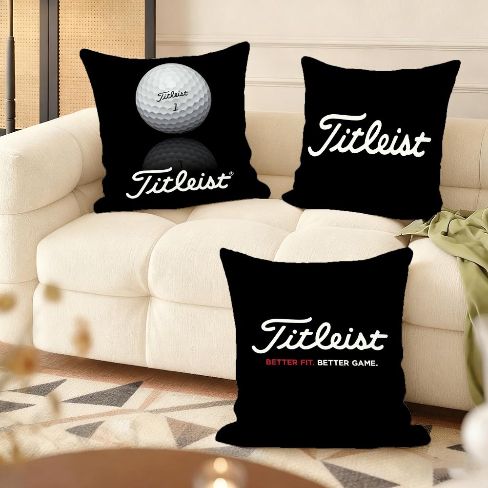 Golf Sports TTitleistS Cushion Cover Natural Linen Organic Fabric DoubleSided Printing Couch Pillow Covers Home Decor
