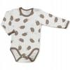 Baby Bodysuit 80 Long Sleeve From the Manufacturer 100% Cotton Hedgehogs Beige