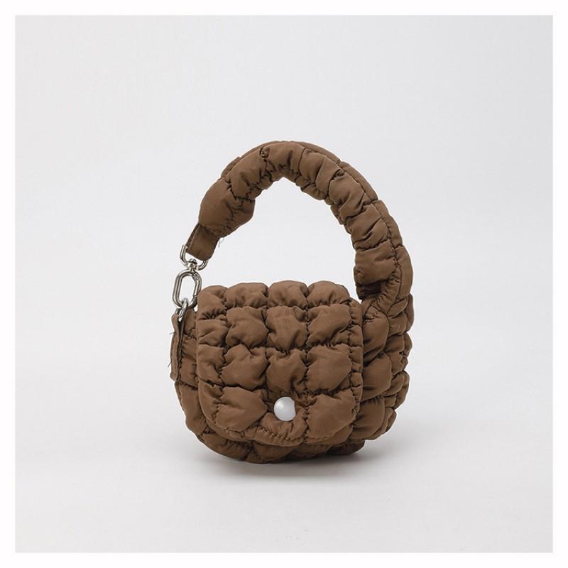 Fashionable New Style Pleated Cloud Bag Mini Change Purse Decorative Korean Storage Portable Decoration All-match Small