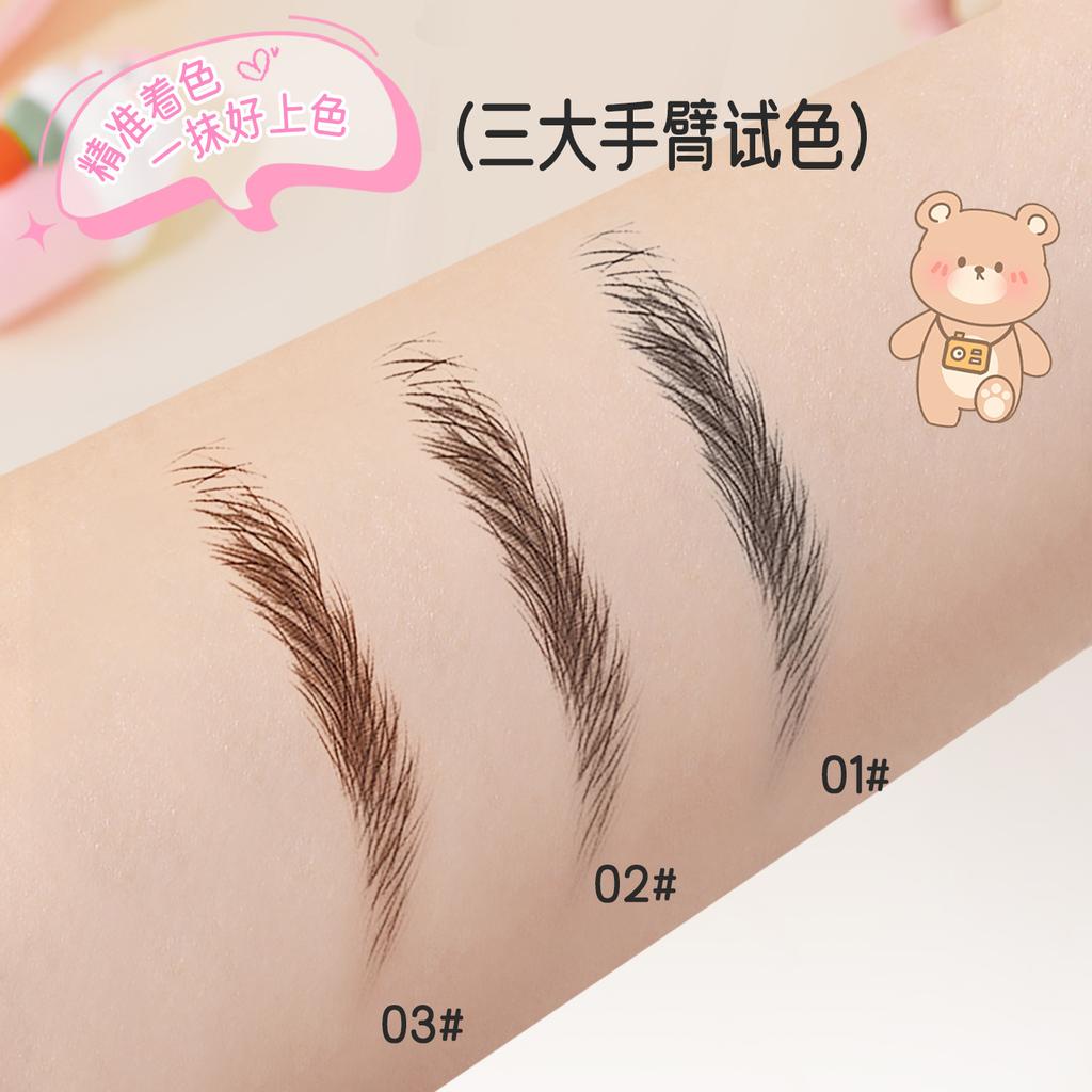 Waterproof Sweatproof Natural Non Smudge Non Fading Thin Blade Wild Brow Eyebrow Pencil For Makeup Artists