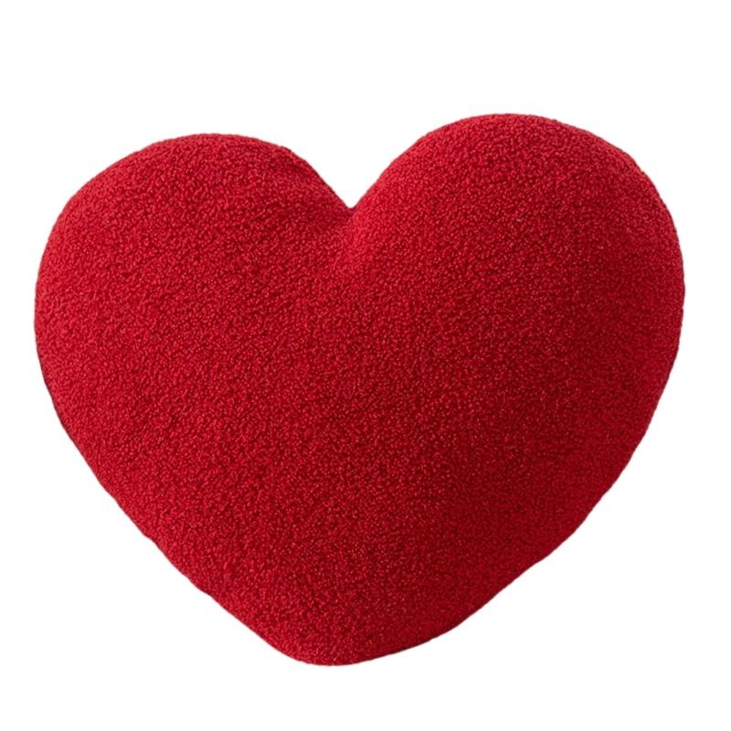 Romance Love Shape Pillow With High Resiliences PP Cotton Filling Ideal for Lounges Bedroom Decoration
