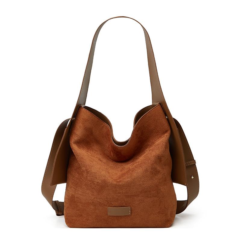 Suede Hanging Ear Tote Bag Bucket Bag Large Bag Lazy Commuter Shoulder, Messenger Bag