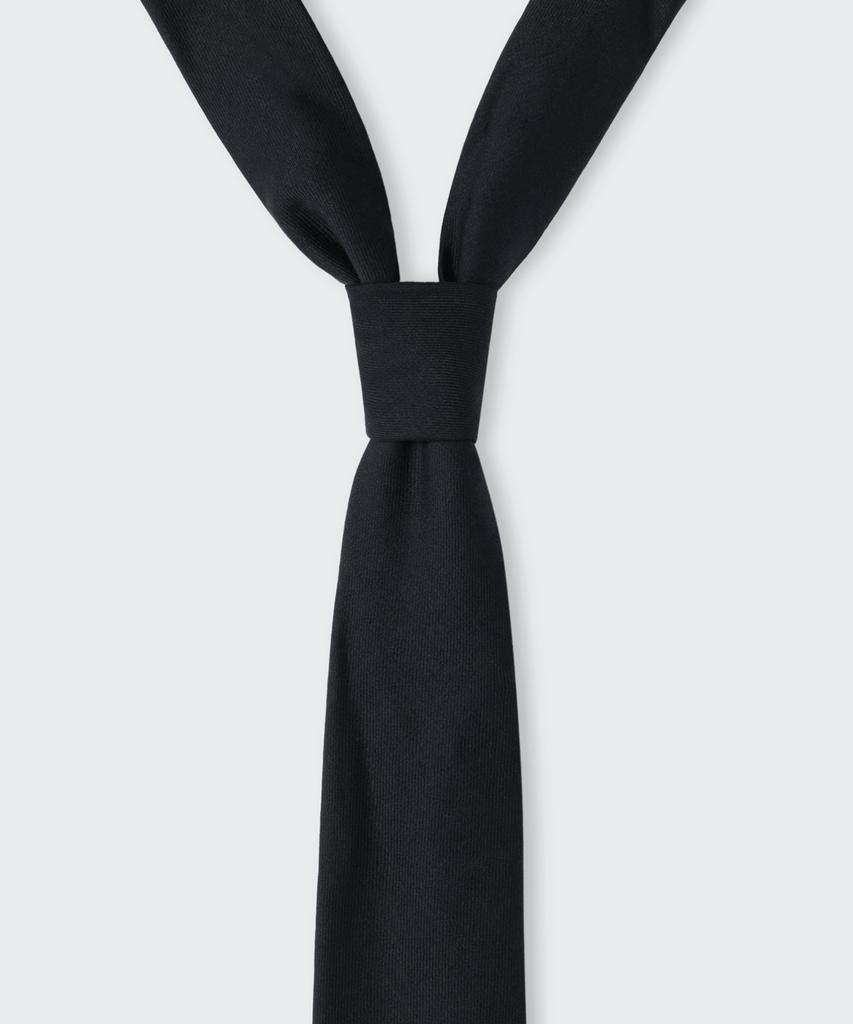 MUSINSA STANDARD Wool Standard Solid Tie [Black]