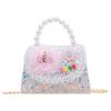 Stylish Korean Mini Floral Sequin Handbag For Girls Perfect For Daily Use And Fashionable Accessories