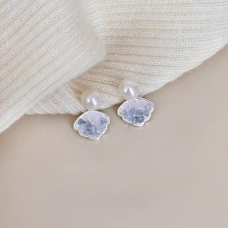 Cloud Pearl Stud Earrings - Exquisite High-End Design, Simple & Versatile Fashion